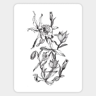 Botanical Floral plant Magnet